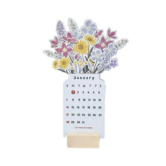 2024 Bloomy Flowers Desk Calendar